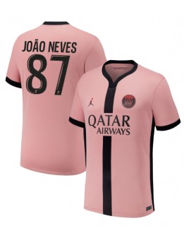 Paris Saint-Germain Joao Neves #87 Rezervni Dres 2024-25 Kratak Rukavima